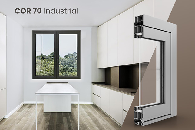 Mit Stahl als Inspiration: Fenster und Türen COR70 Industrial für Liebhaber von Aluminium