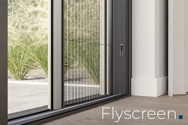 FlyScreen integrated mosquito net for MasterPatio sliding systems