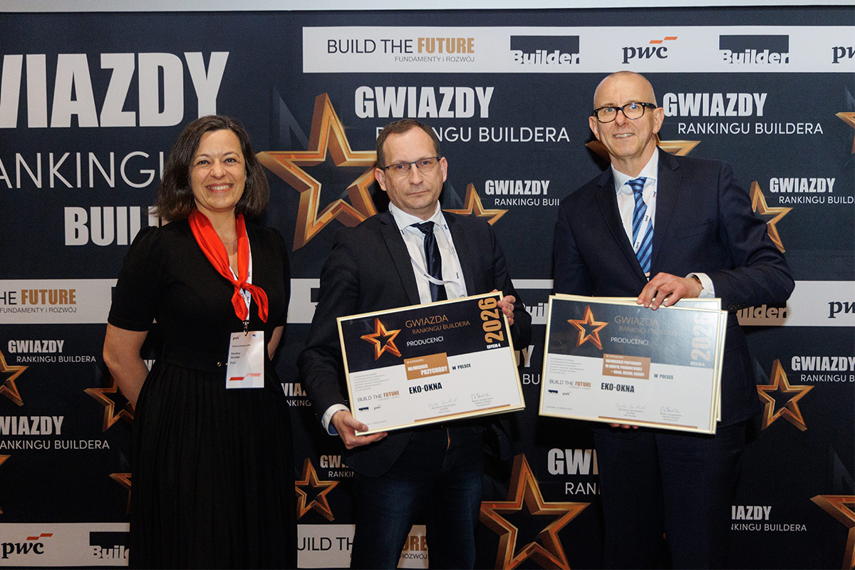 Fünf Säulen des Erfolgs. Eko-Okna S.A. mit prestigeträchtigen Auszeichnungen im Builder-Ranking 2026